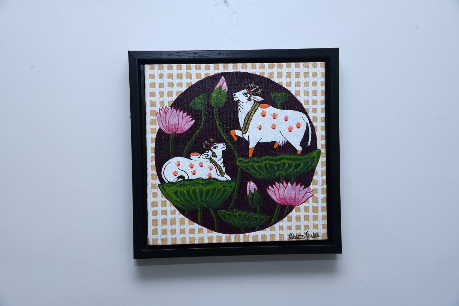 Agan Yas in Pichwai 10" x 10"